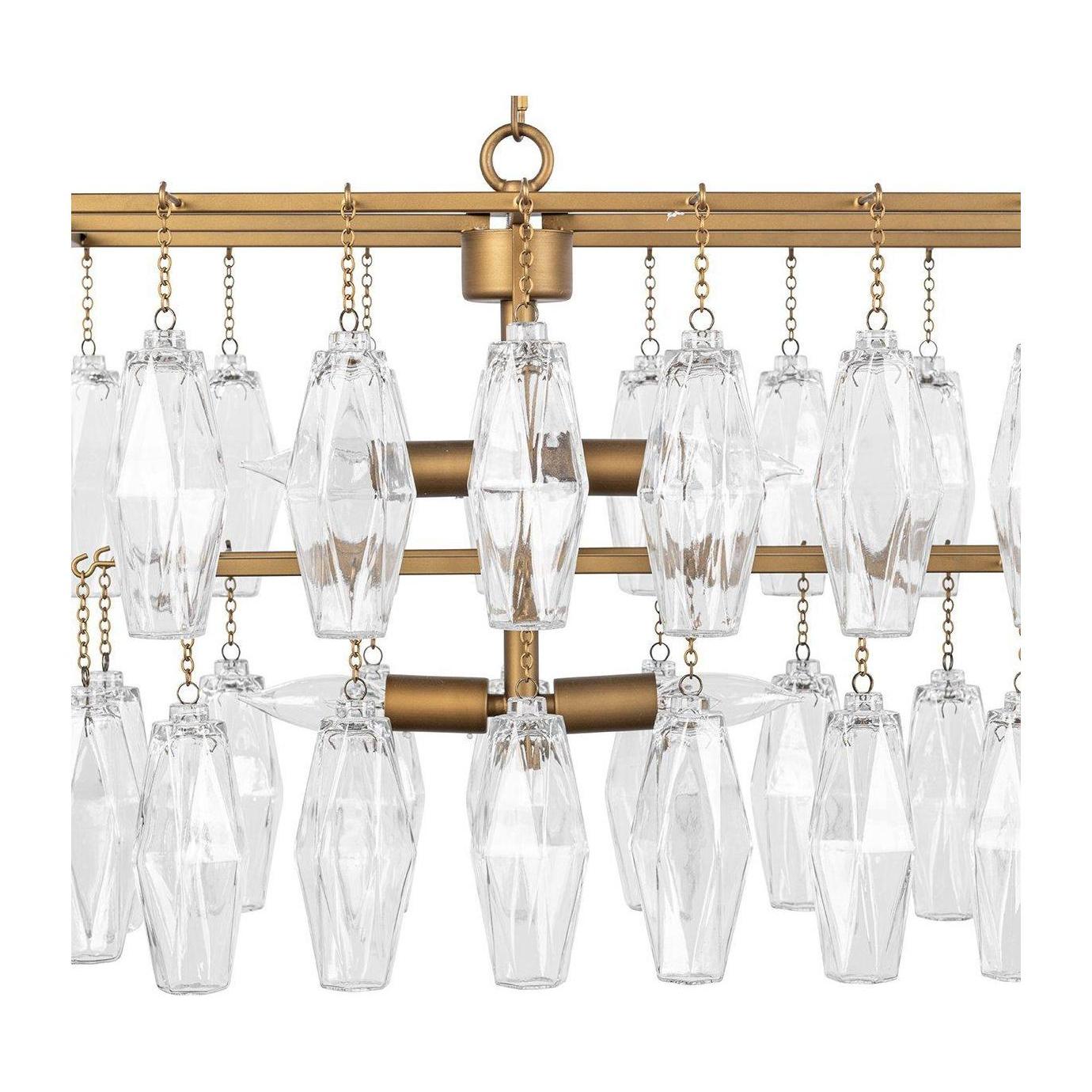 Classic Home Tressia Glass Round Chandelier