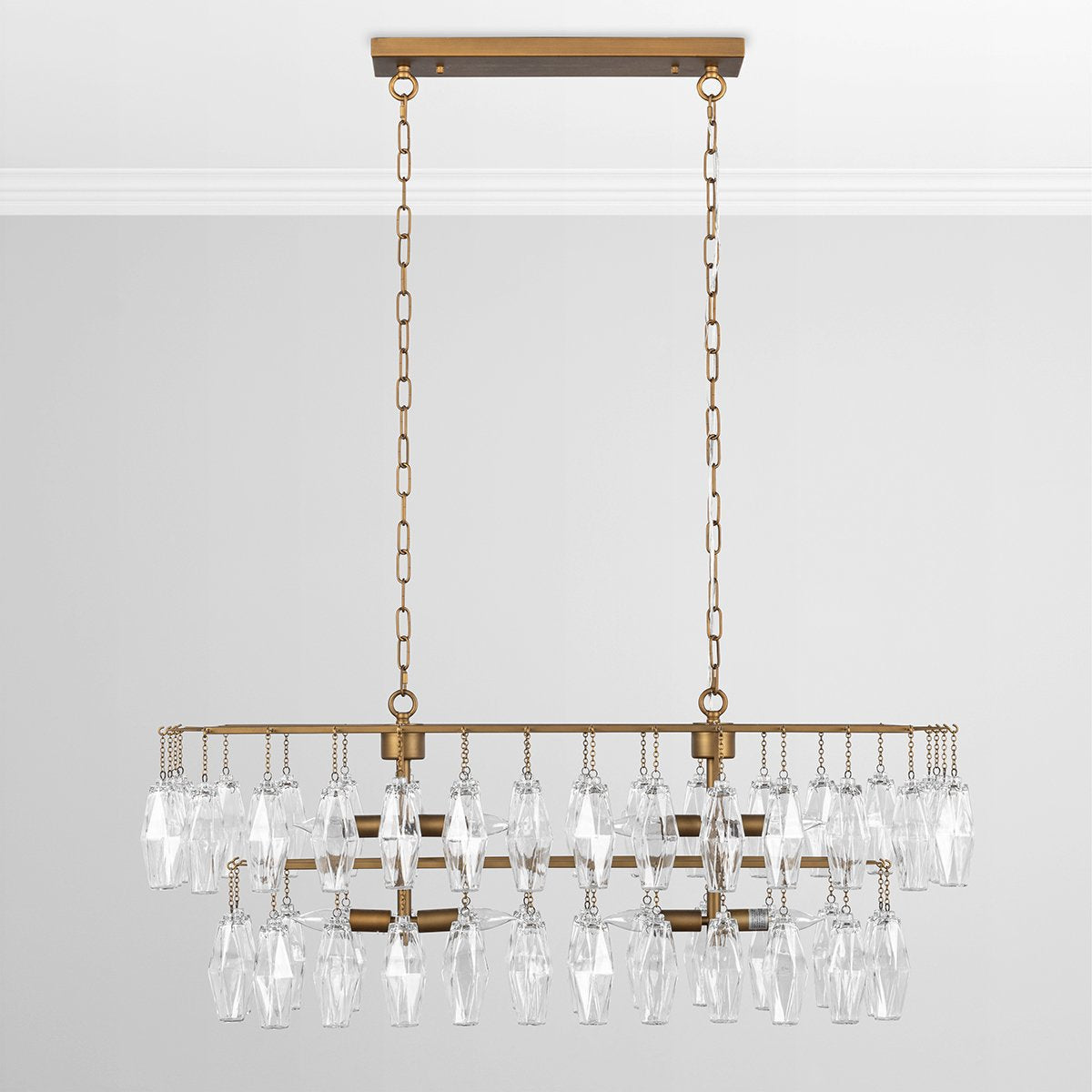 Classic Home Tressia Glass Round Chandelier