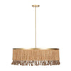 Classic Home Andren Wood Beaded Round Pendant