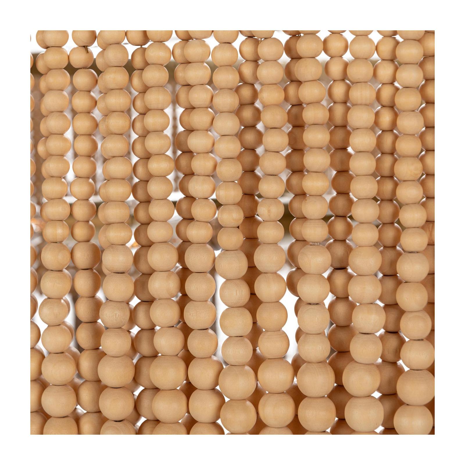 Classic Home Andren Wood Beaded Round Pendant