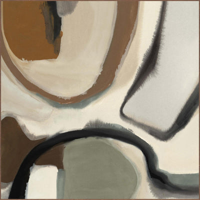 Classic Home Neutral Swirls Painting Art 48x48 by Buddy Whitlock