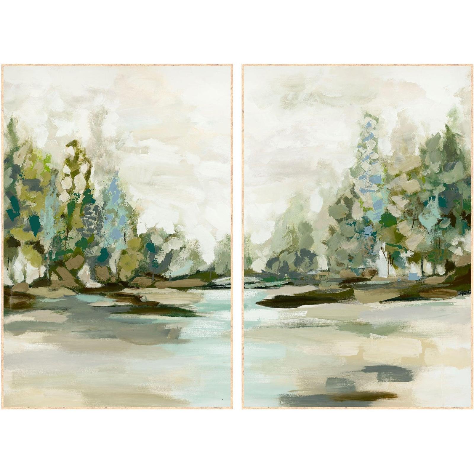 Classic Home Taiga Painting 60x40 - Set of 2 by Buddy Whitlock