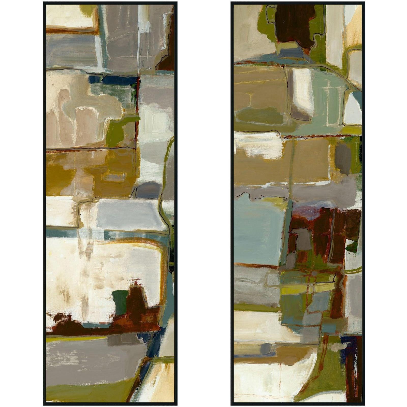 Classic Home Topograph I & II Painting 40x60 - Set of 2 by Buddy Whitlock