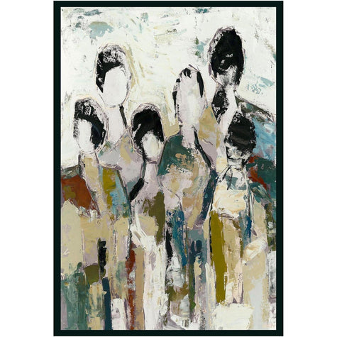 Classic Home 6 People Painting 48x72 by Buddy Whitlock