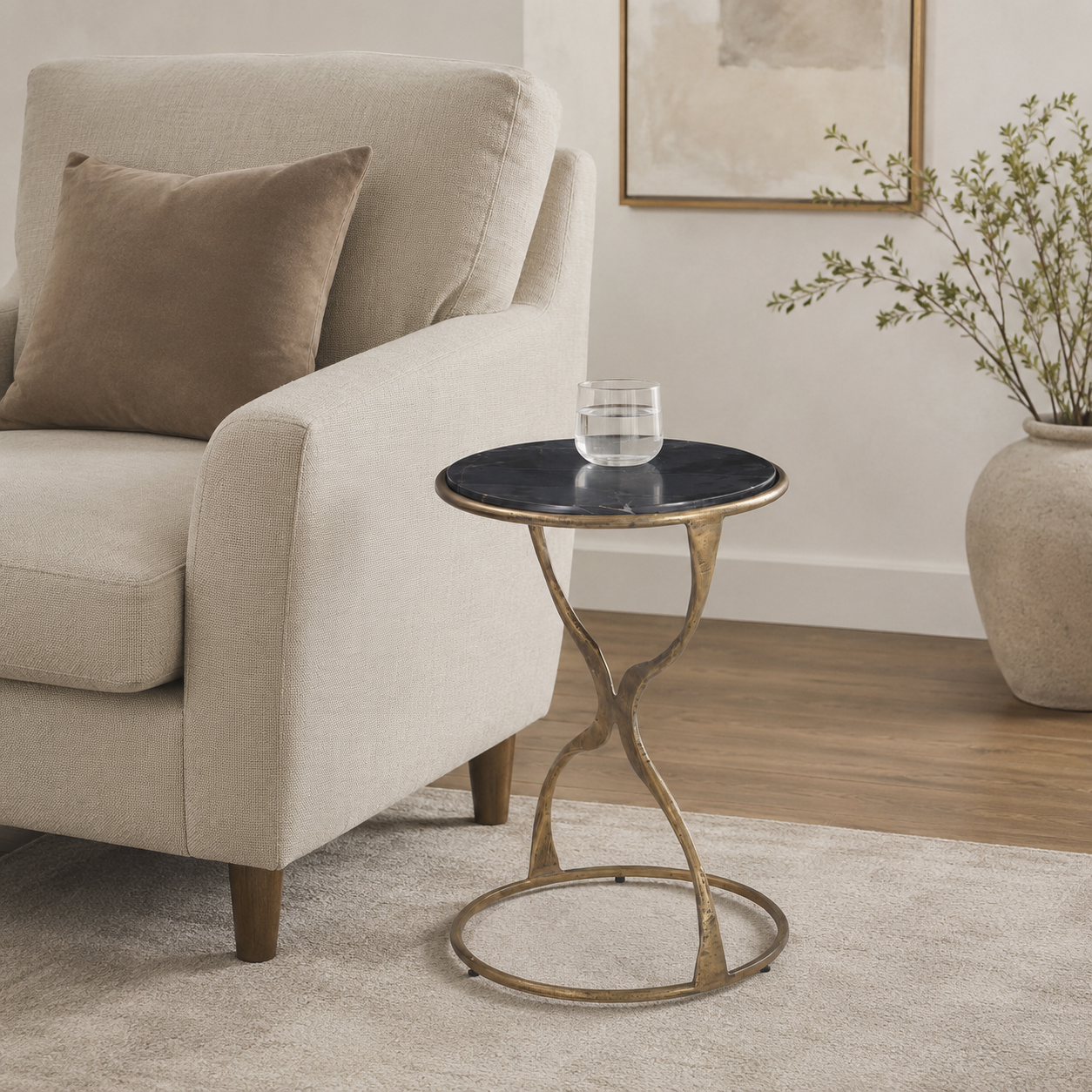 BMC Hourglass Accent Table