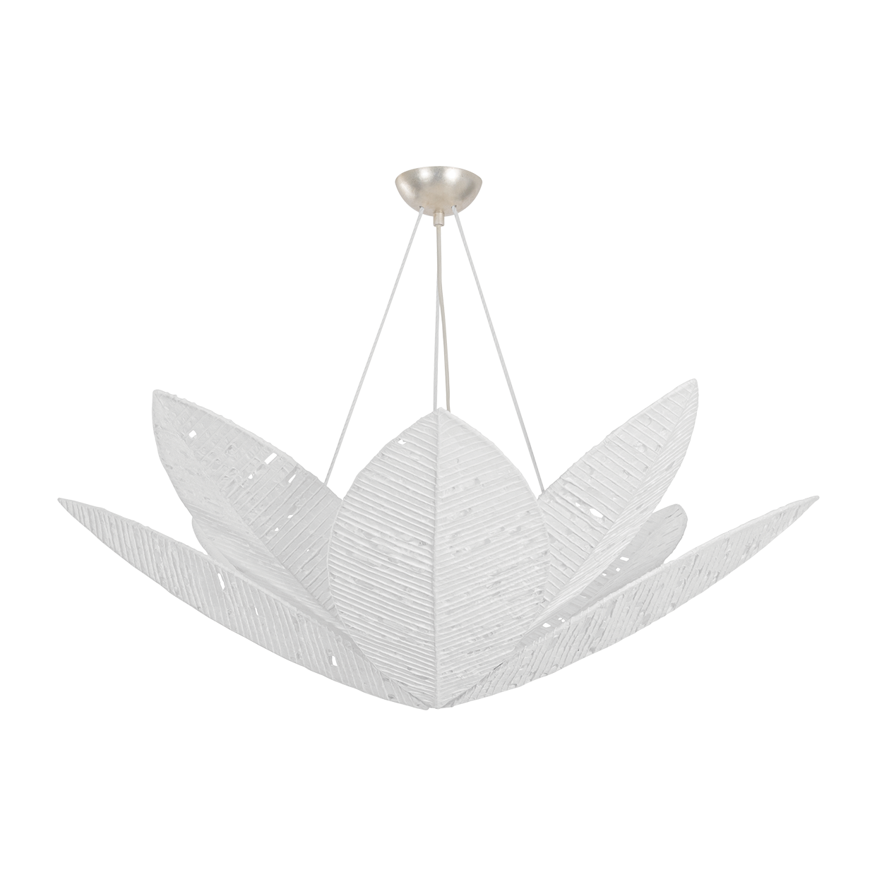 Corbett Azores 8 Light Warm Silver Leaf Chandelier Ceiling Light