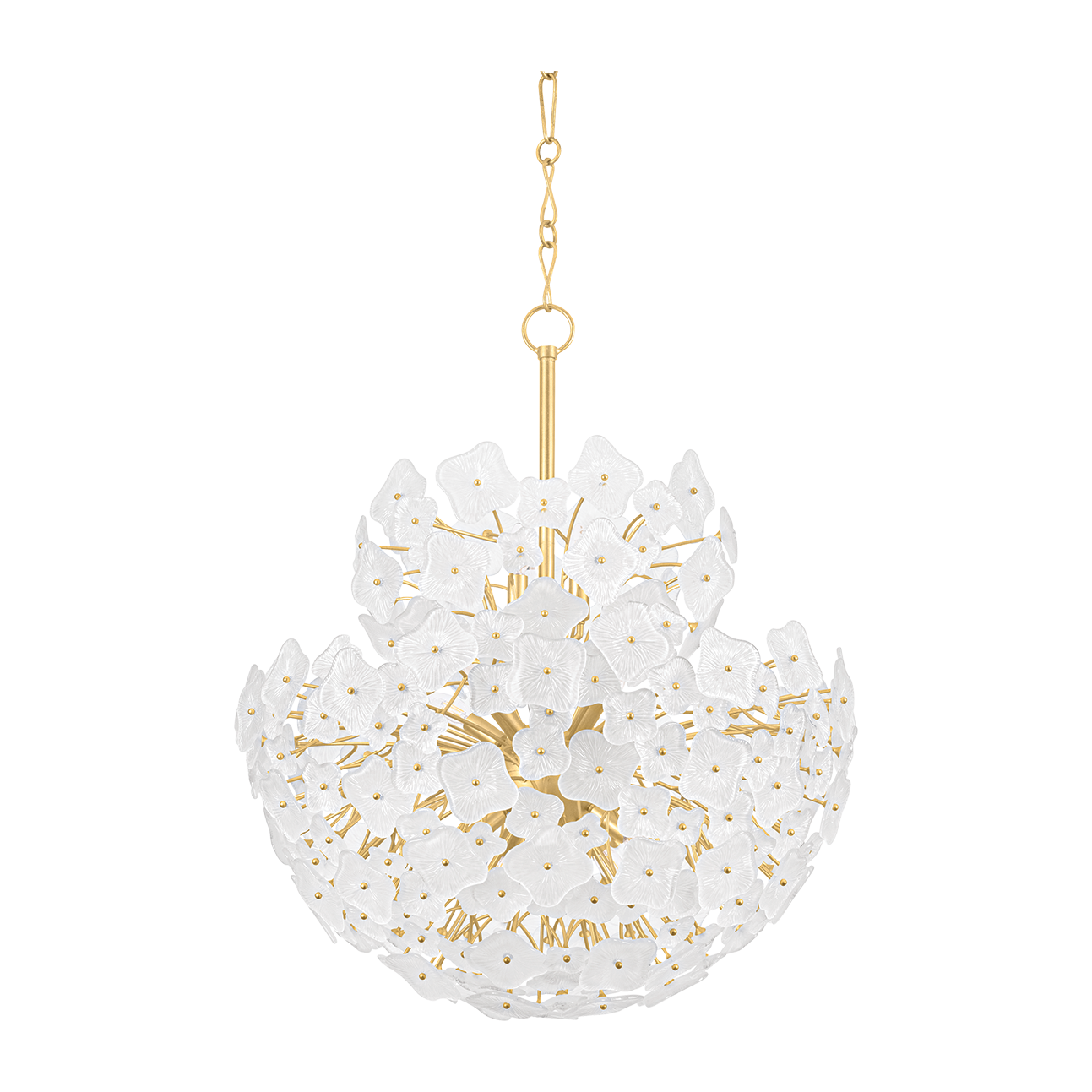Hudson Valley Lighting Barrytown 13 Light Vintage Gold Leaf Chandelier Ceiling Light
