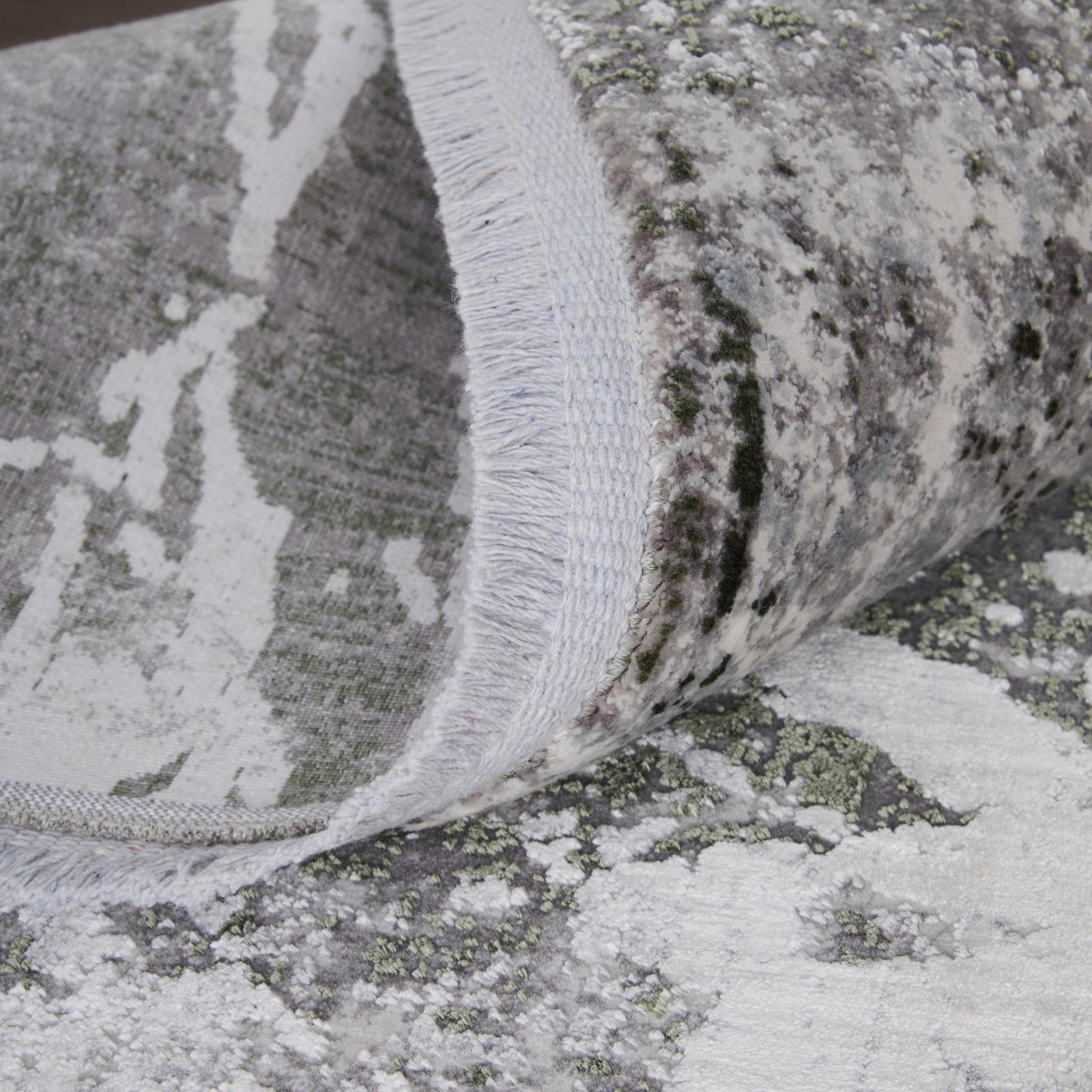 Feizy Cadiz 39N6F Modern Abstract Rug in Gray/Green/Taupe
