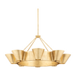 Hudson Valley Lighting Reeve 8 Light 37.5 inch Vintage Gold Leaf Chandelier Ceiling Light