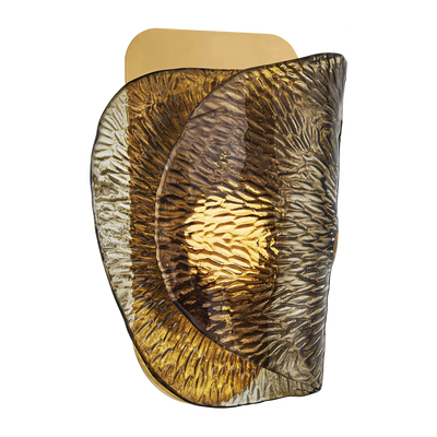 Corbett Klara 1 Light Vintage Brass Wall Sconce Wall Light