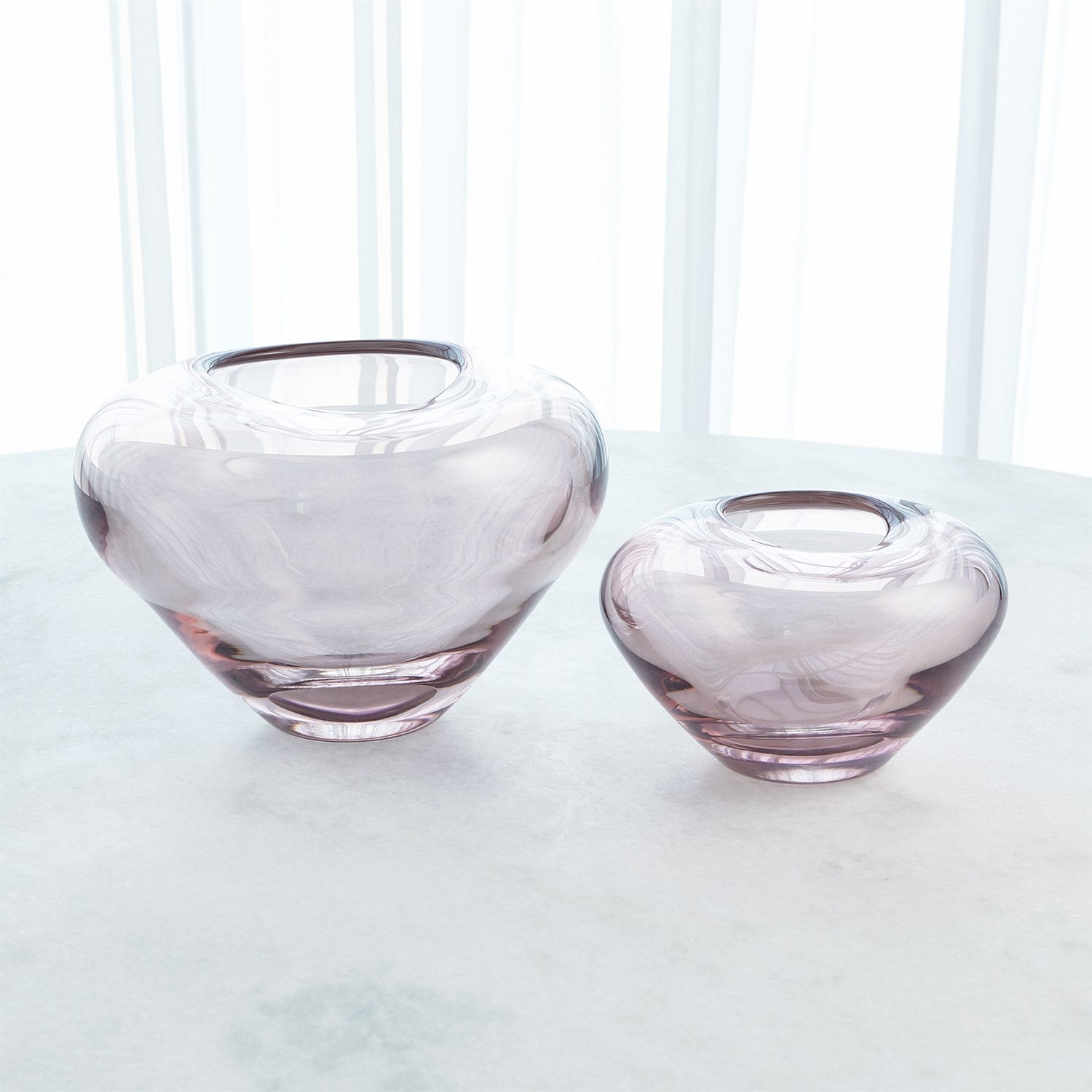 Global Views Amethyst Undulating Vase