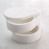 Global Views White Swivel Alabaster Teardrop Double Box Clearance