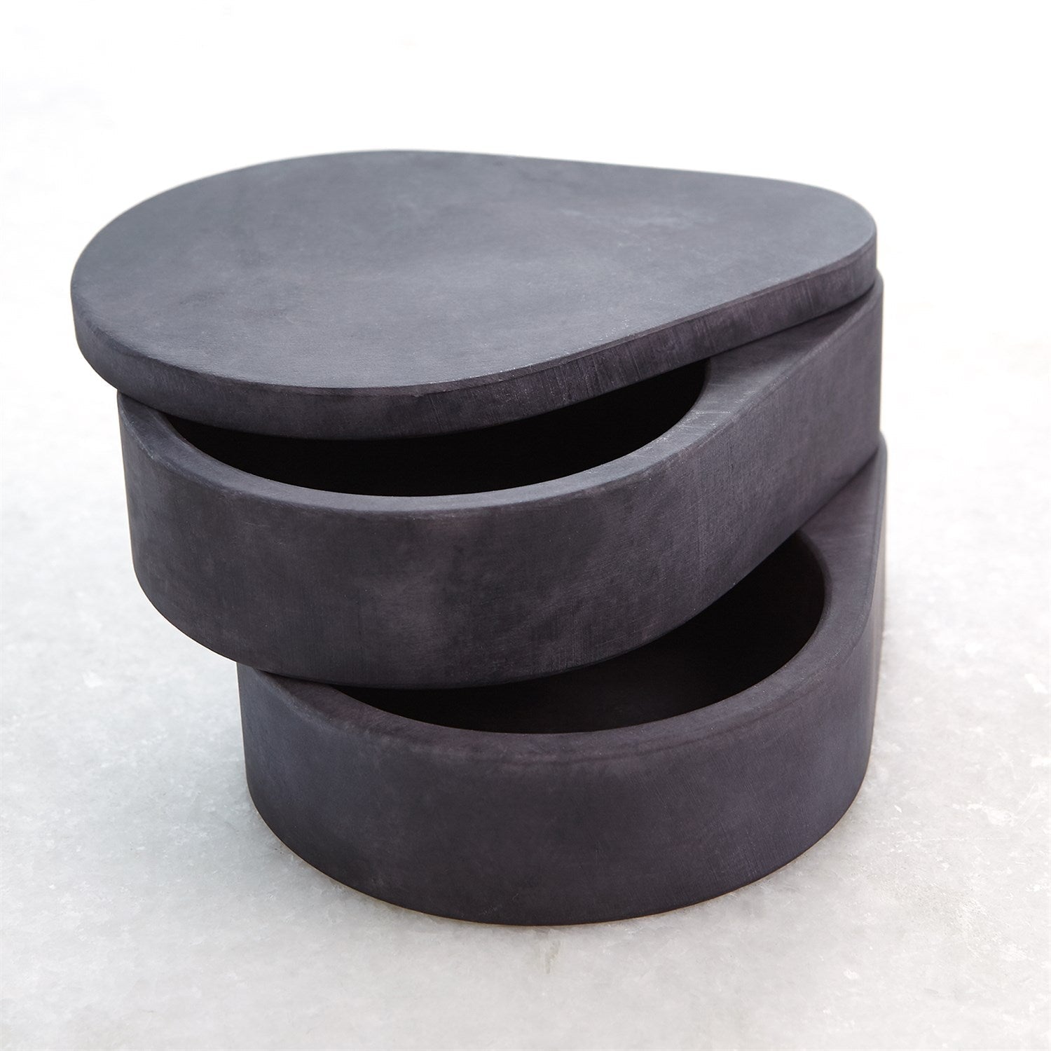 Global Views Swivel Alabaster Teardrop Double Box Clearance