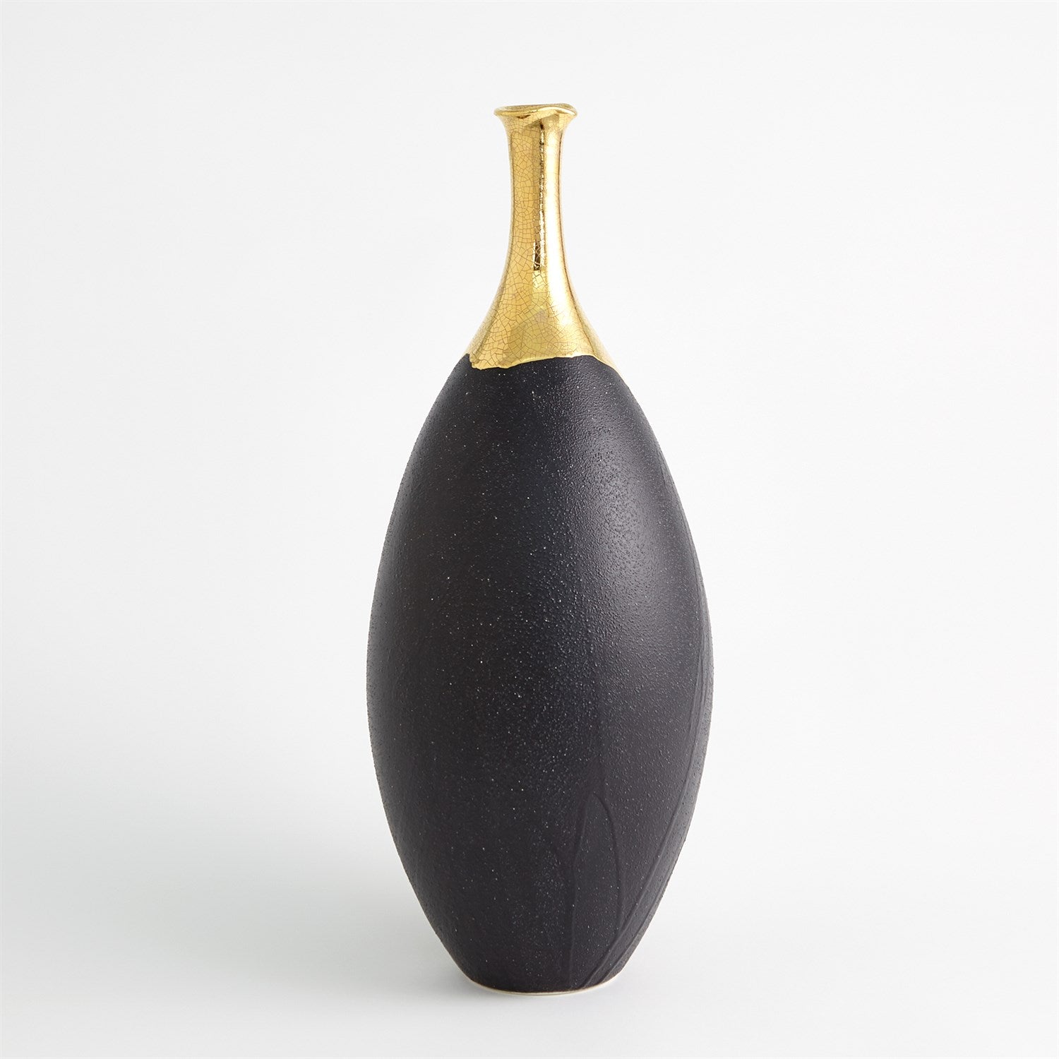 Global Views Dipped Golden Crackle Vase