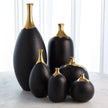 Global Views Dipped Golden Crackle Vase
