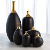 Global Views Dipped Golden Crackle Vase