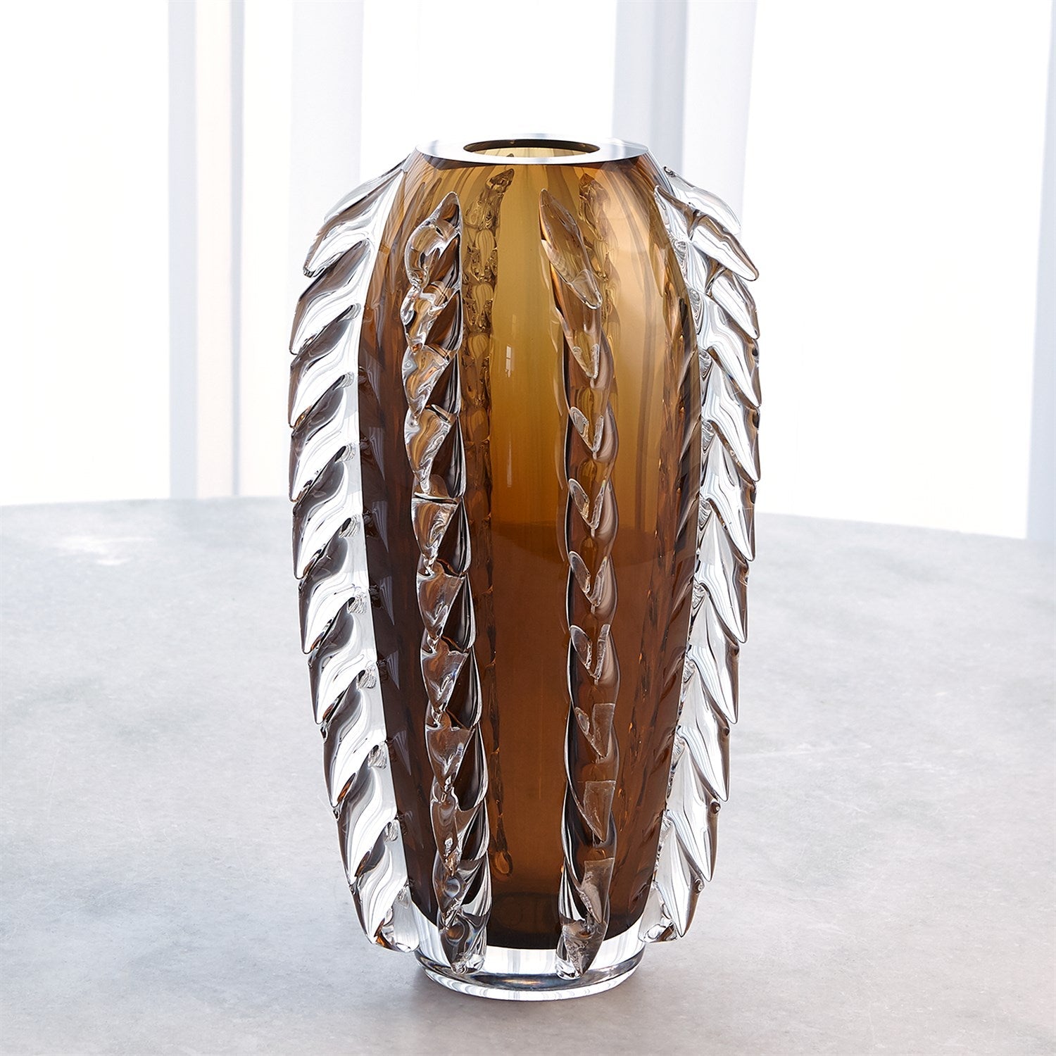 Global Views Tobacco Fringe Vase