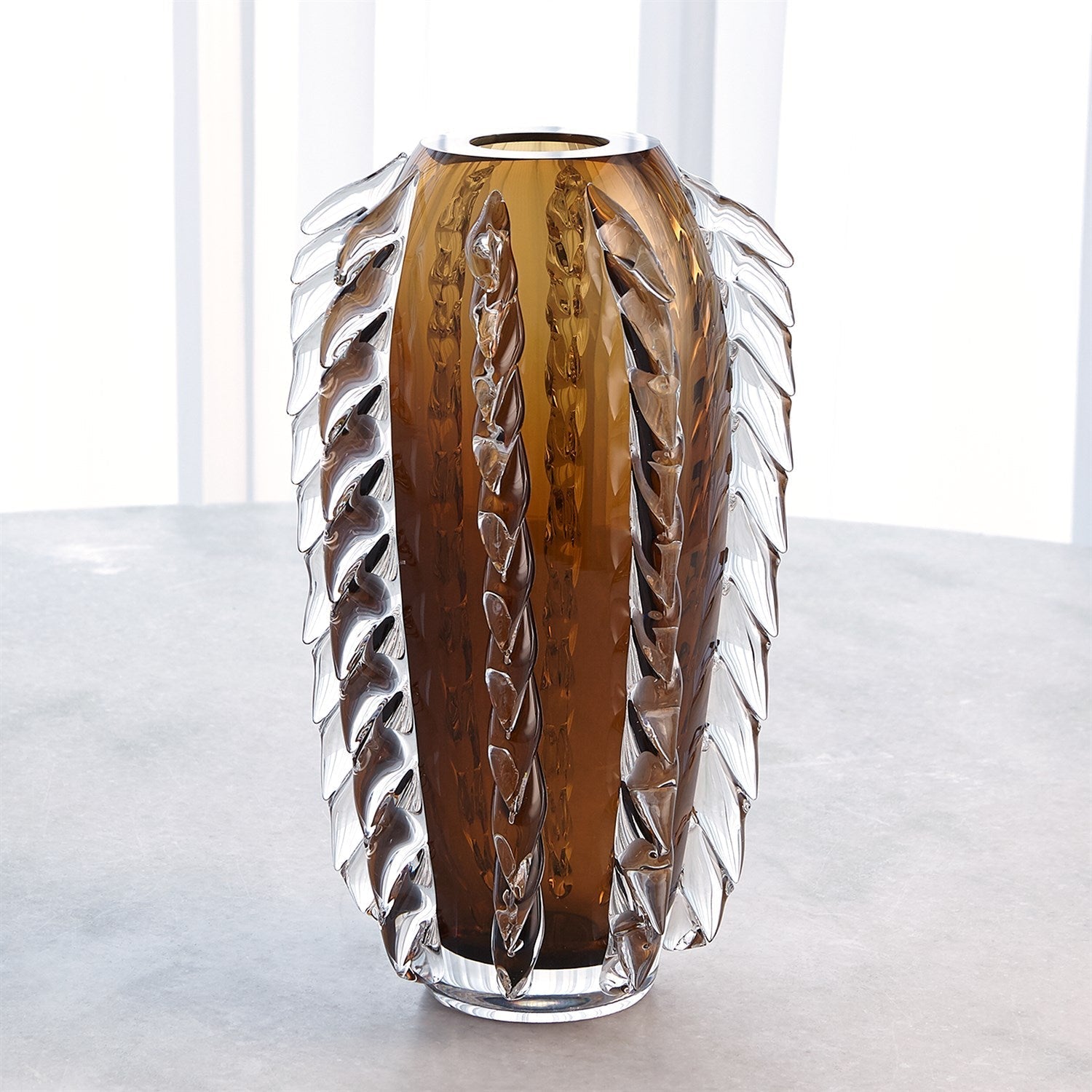 Global Views Tobacco Fringe Vase