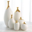 Global Views Dipped Golden Crackle Vase