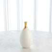 Global Views Dipped Golden Crackle Vase
