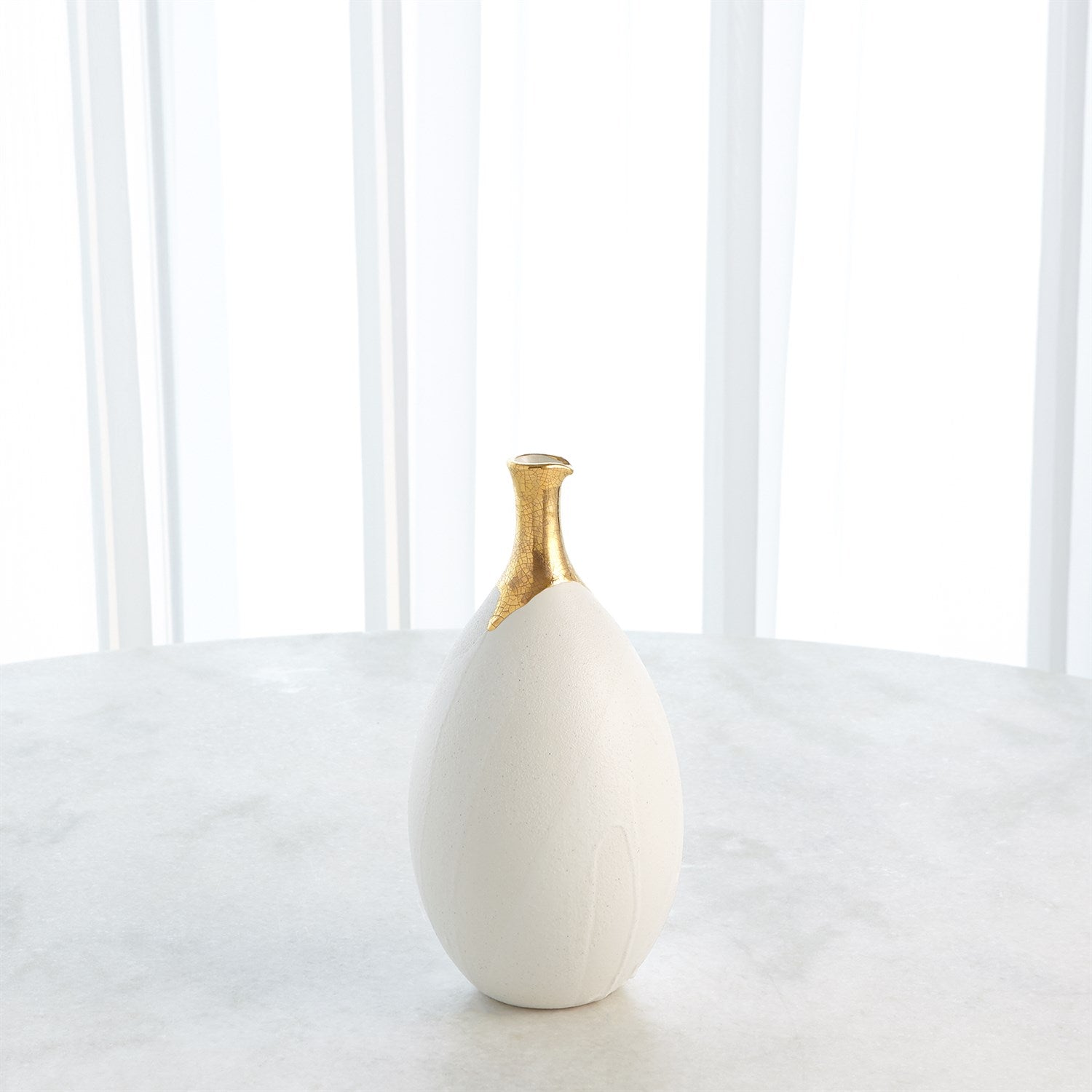 Global Views Dipped Golden Crackle Vase