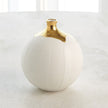 Global Views Dipped Golden Crackle Vase