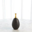 Global Views Dipped Golden Crackle Vase