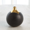Global Views Dipped Golden Crackle Vase