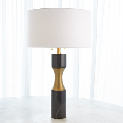 Global Views Black Marble Cinch Lamp Clearance