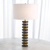 Global Views Black Marble Stack Lamp