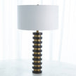 Global Views Black Marble Stack Lamp