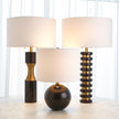 Global Views Black Marble Stack Lamp