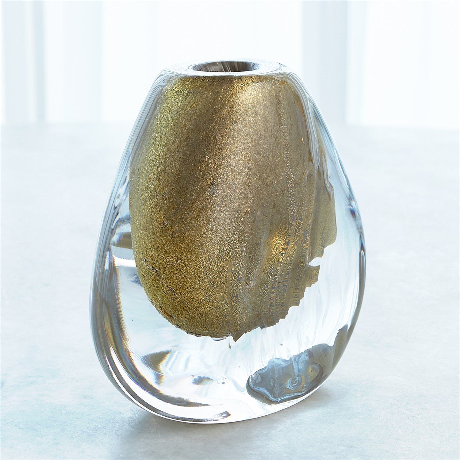 Global Views Gold Conical Vase