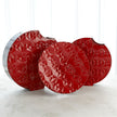Global Views Geometric Charger - Red