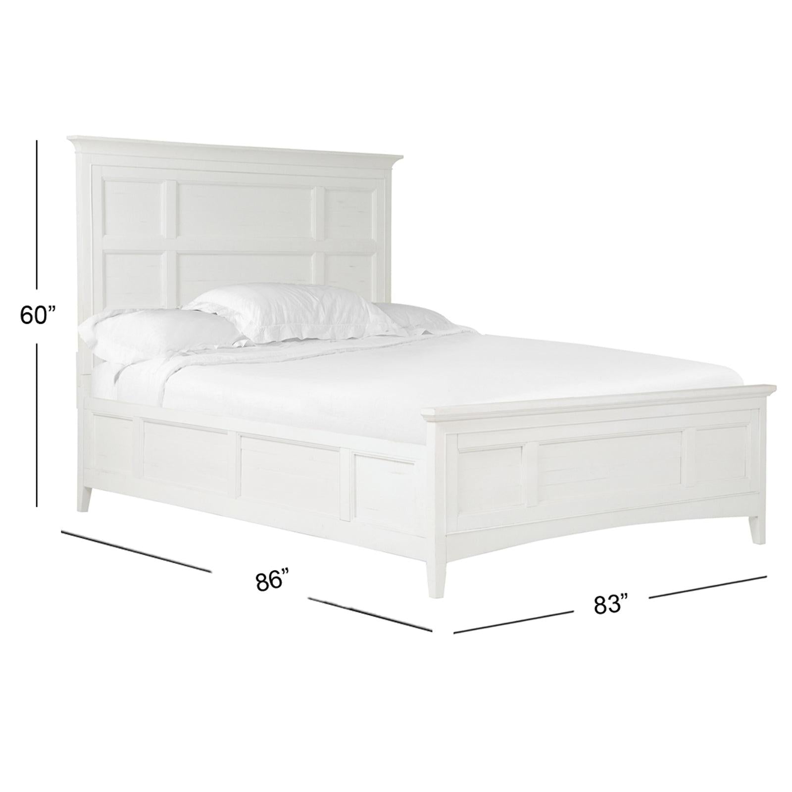 Magnussen Home Heron Cove Chalk White & Dovetail Grey Bed
