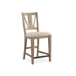 Magnussen Home Paxton Place Dovetail Grey Upholstered Counter Chair Set of 2