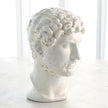 Global Views White Glaze Hadrian Sculpture