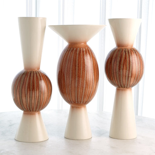 Global Views Sunset Stripes Orb Vase
