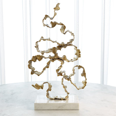 Global Views Brass Squiggles Sculpture Clearance