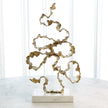 Global Views Brass Squiggles Sculpture