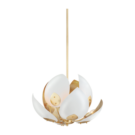 Hudson Valley Lighting Lotus 8 Light 24 inch Chandelier Ceiling Light