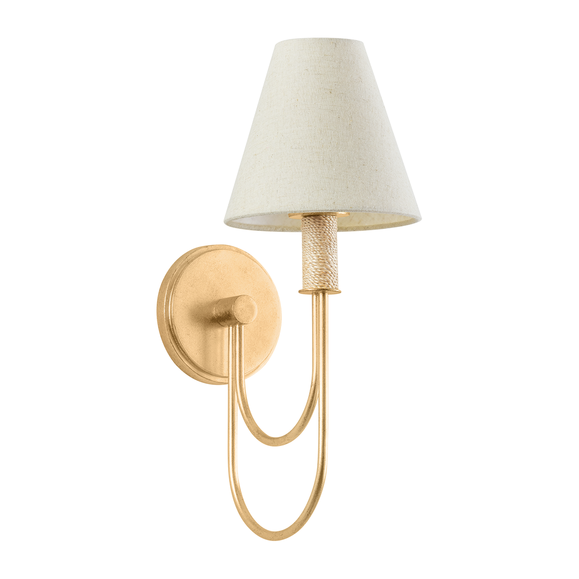 Hudson Valley Lighting Warrensburg 1 Light 6.5 inch Vintage Gold Leaf Wall Sconce Wall Light
