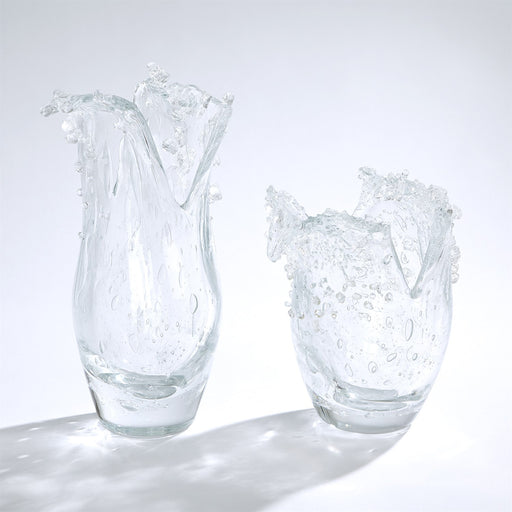 Global Views Dual Wave Bowl & Vase - Clear