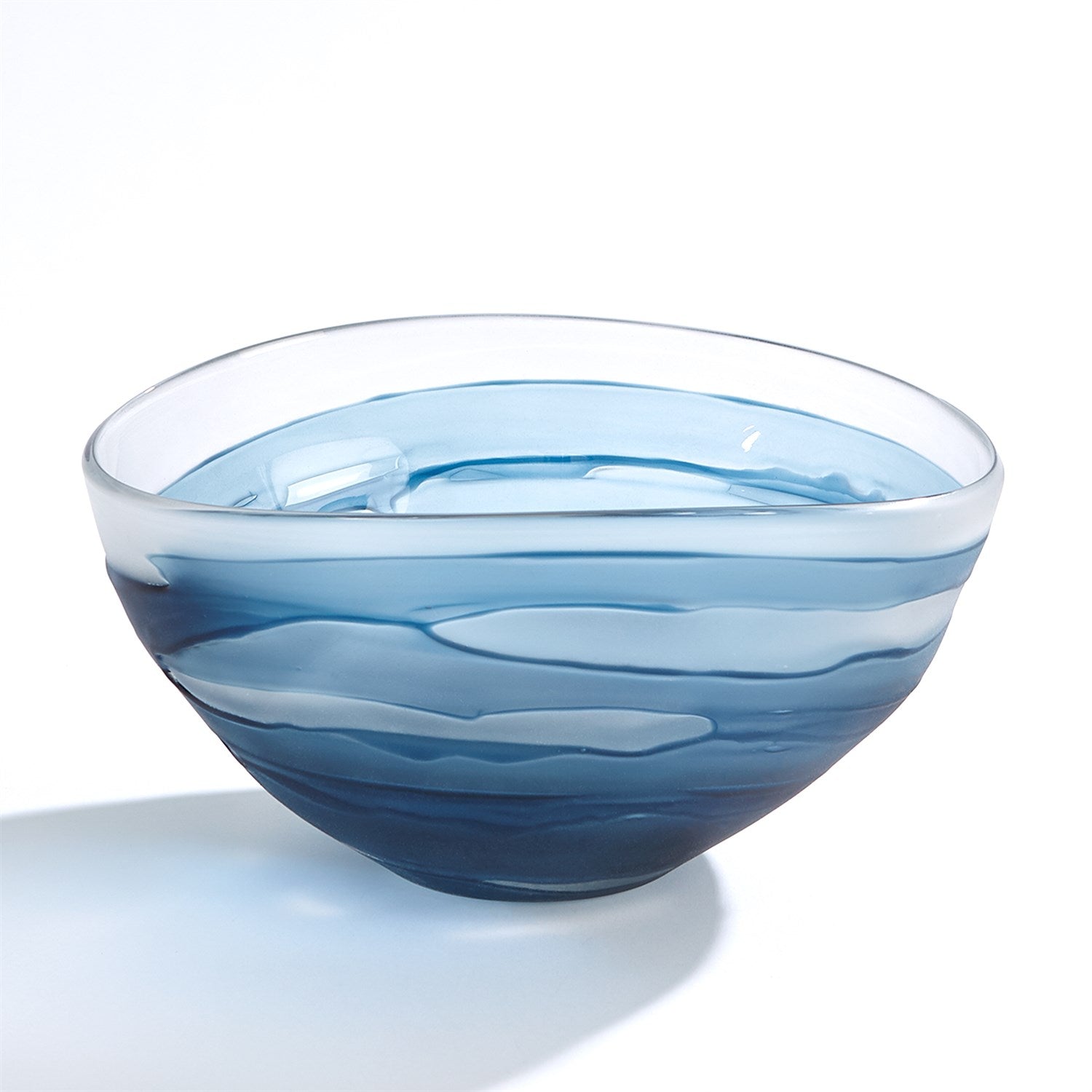 Global Views Glacier Vase & Bowl