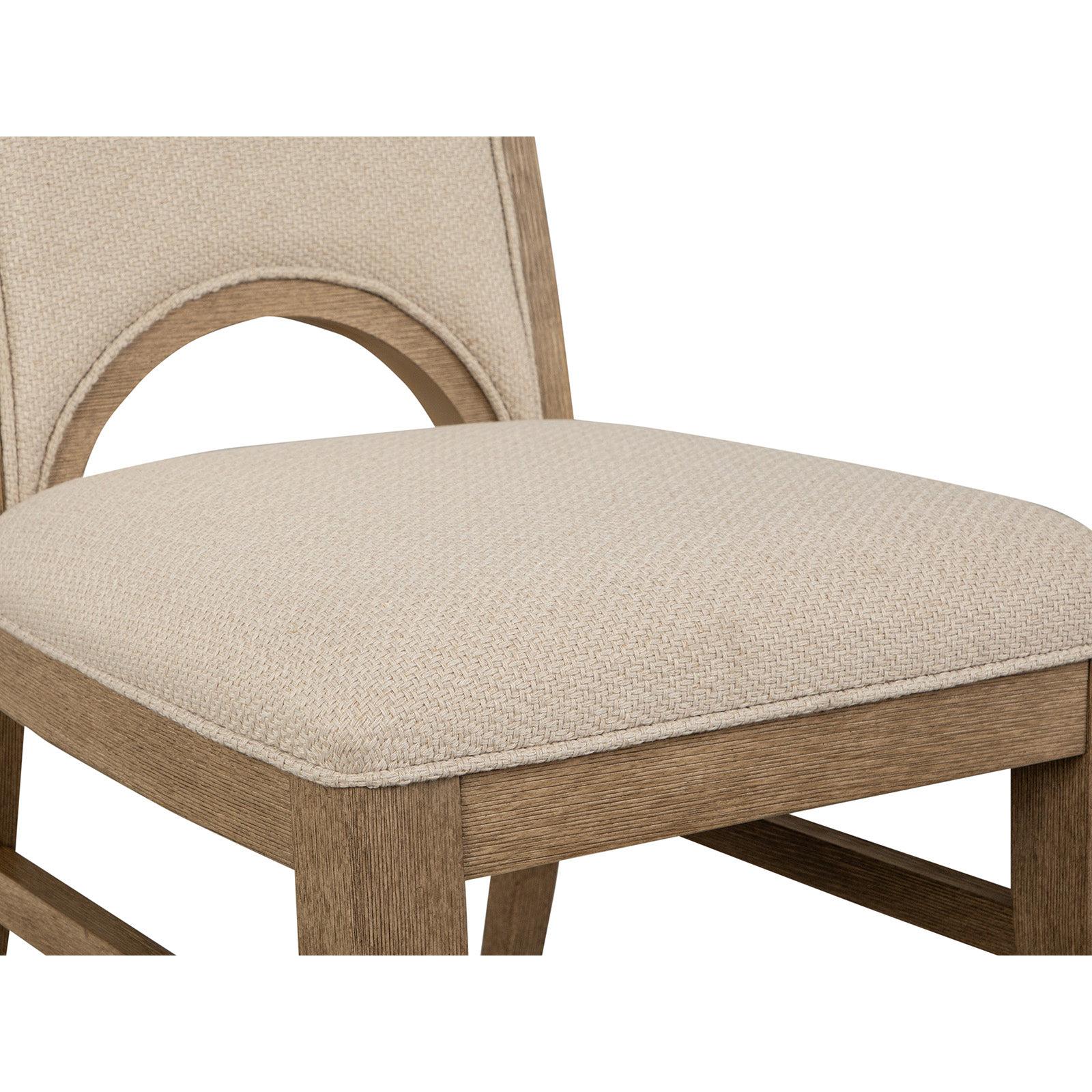 Magnussen Home Tristan Swiss Coffee Upholstered Side Chair Set of 2