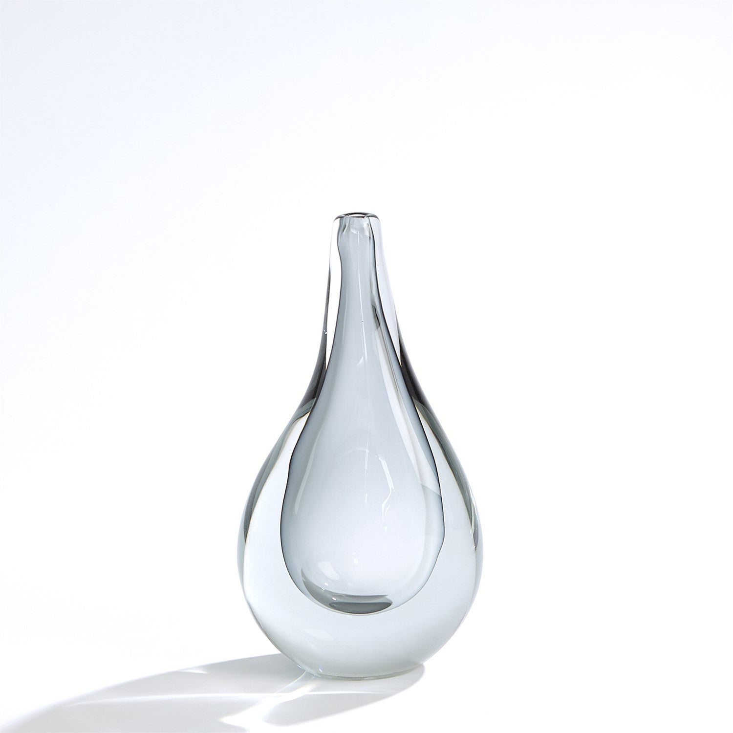 Global Views Grey Stretched Neck Vase