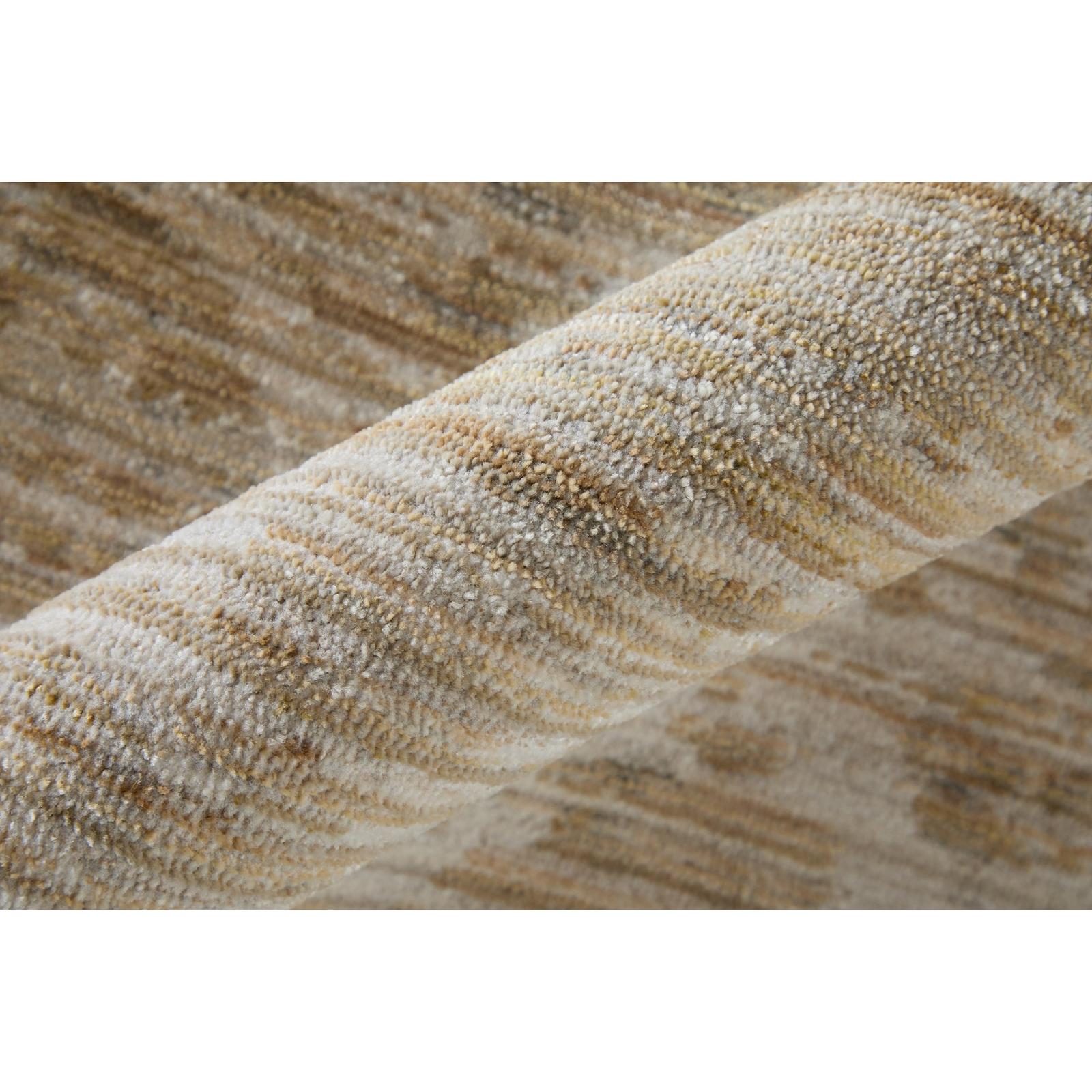 Feizy Greenwich 39U5F Modern Abstract, Tan/Ivory, Rug