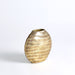 Global Views Chased Oval Vase - Antique Brass