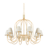 Hudson Valley Lighting Warrensburg 10 Light 44 inch Vintage Gold Leaf Chandelier Ceiling Light