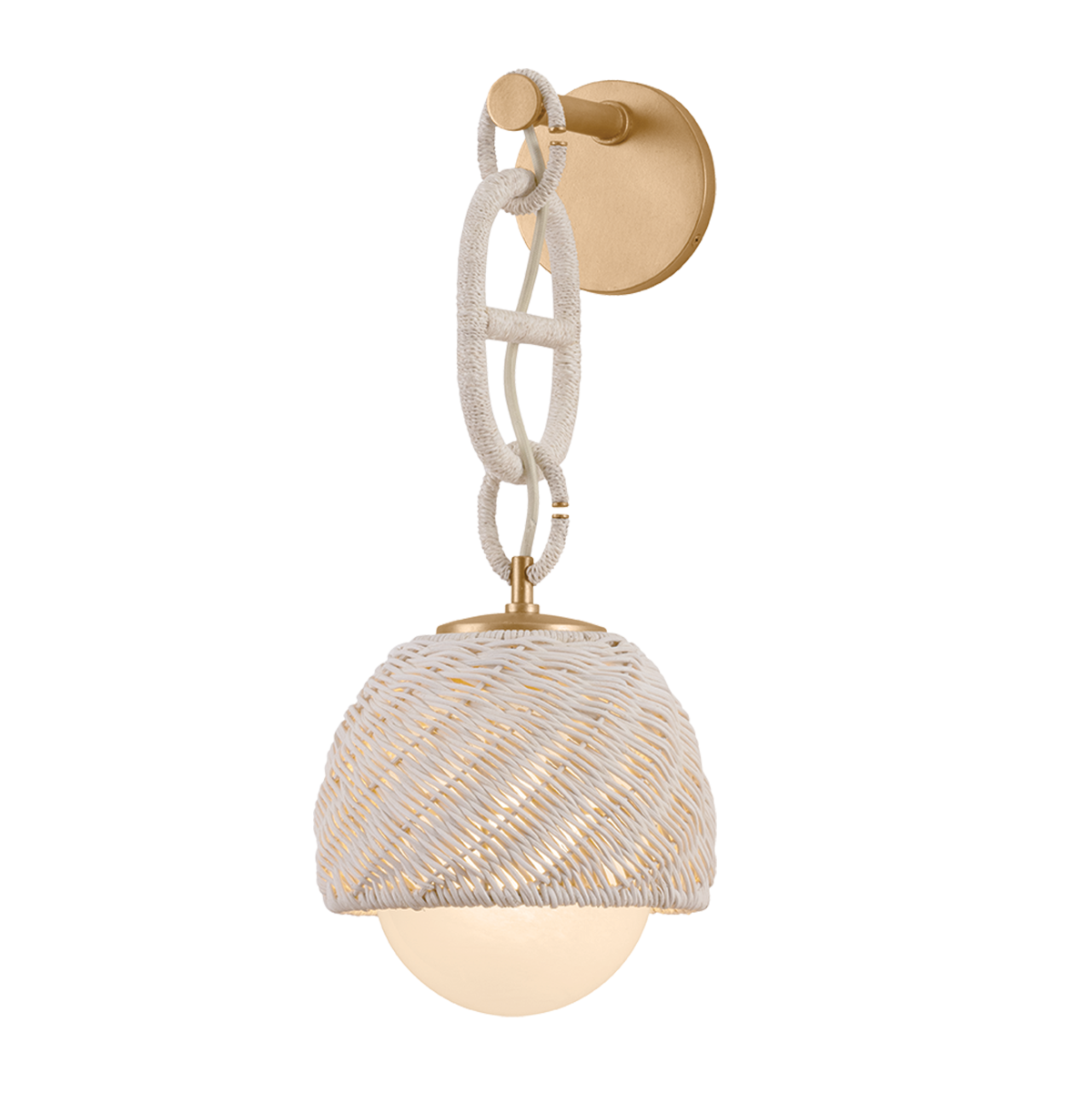 Corbett Piasu 1 Light Champagne Leaf Wall Sconce Wall Light